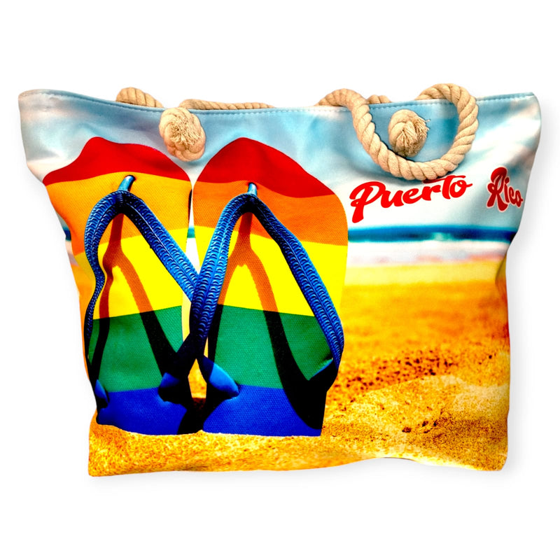 Souvenirs de Puerto Rico- Bolsos de Playa con Grabados