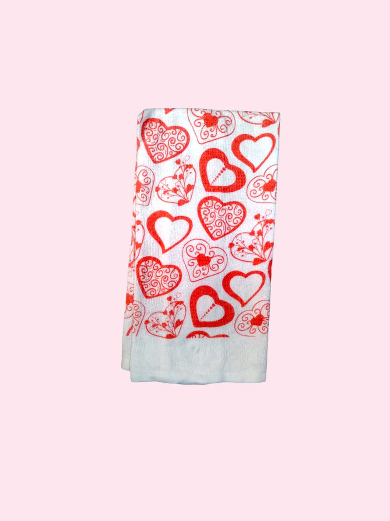 Valentine's Day- Printed Velour Kitchen Towel