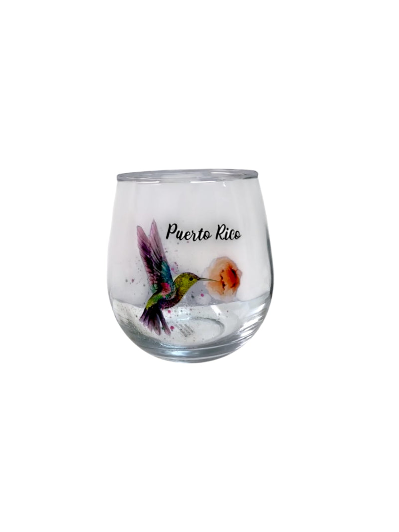 Souvenirs de Puerto Rico- Wine Glasse