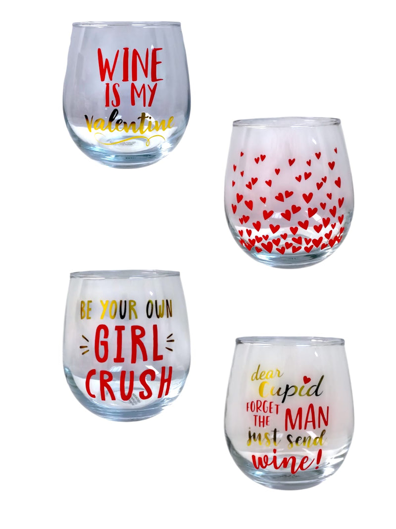 Valentine's Day- Valentine Wine Glasse Décor