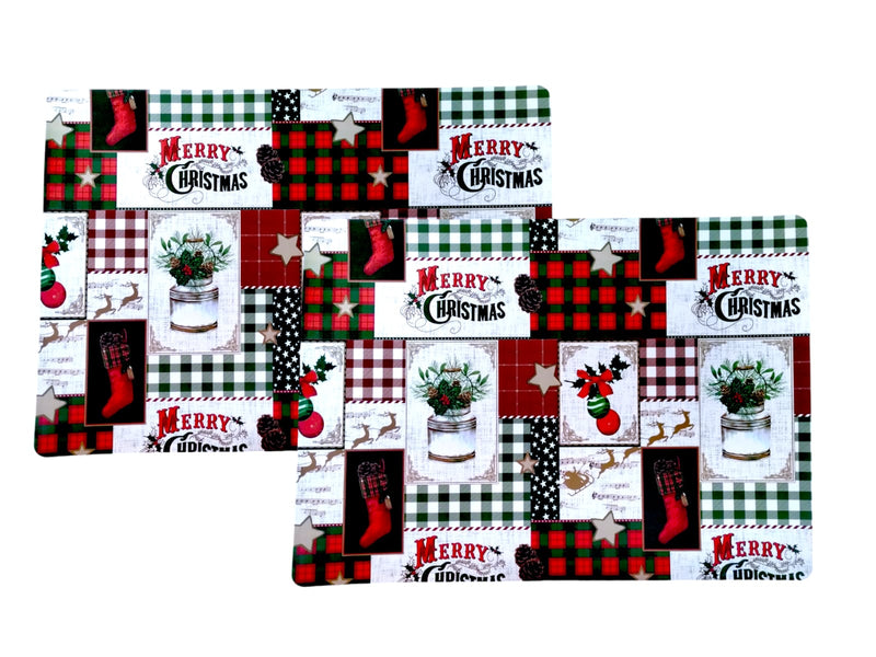 Navidad- 2pk Kitchen Placemats Protect Your Table