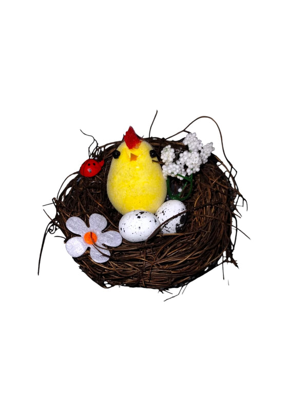 Decoración de Easter- Bridnest with Decoration