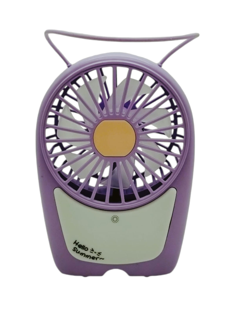 Rechargeable fan with light