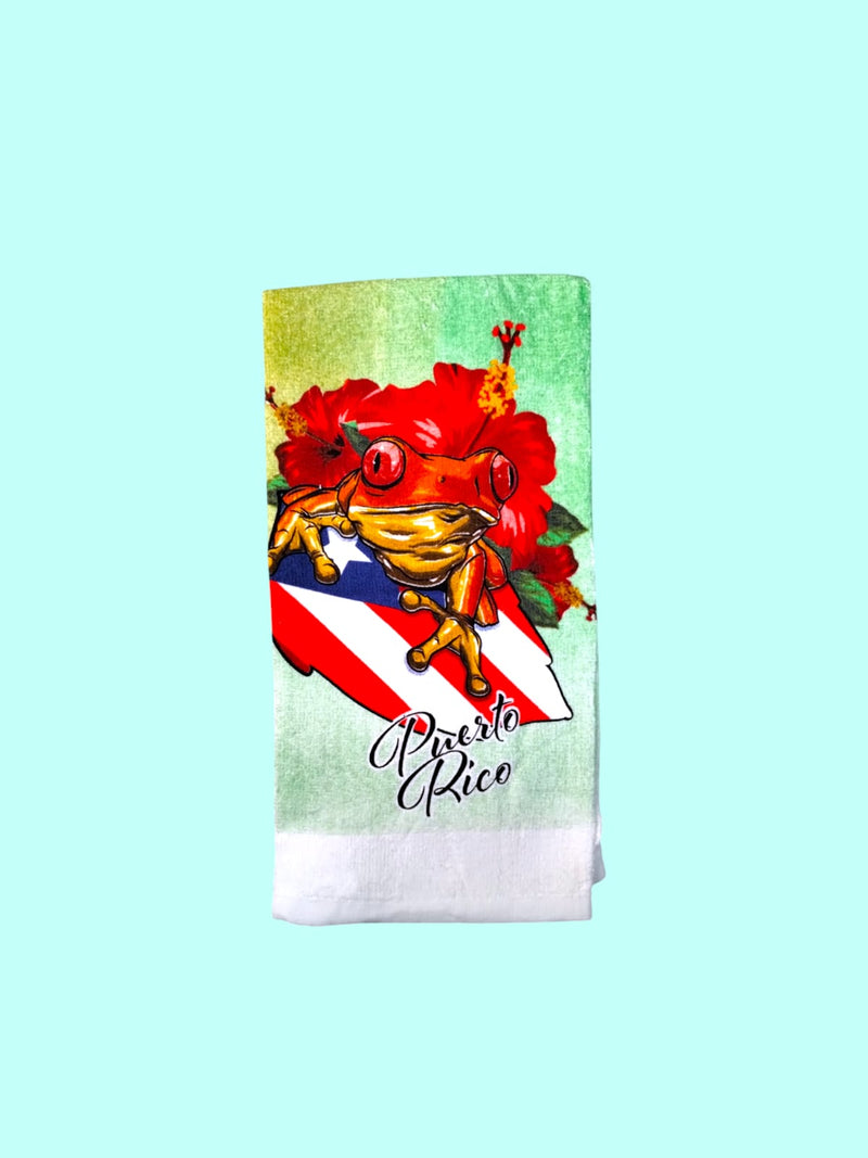 Souvenirs de Puerto Rico- Printed Velour Kitchen Towel