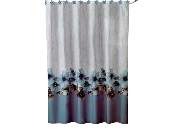 Bath- Curtain with Resin Hooks "Janet Peony"