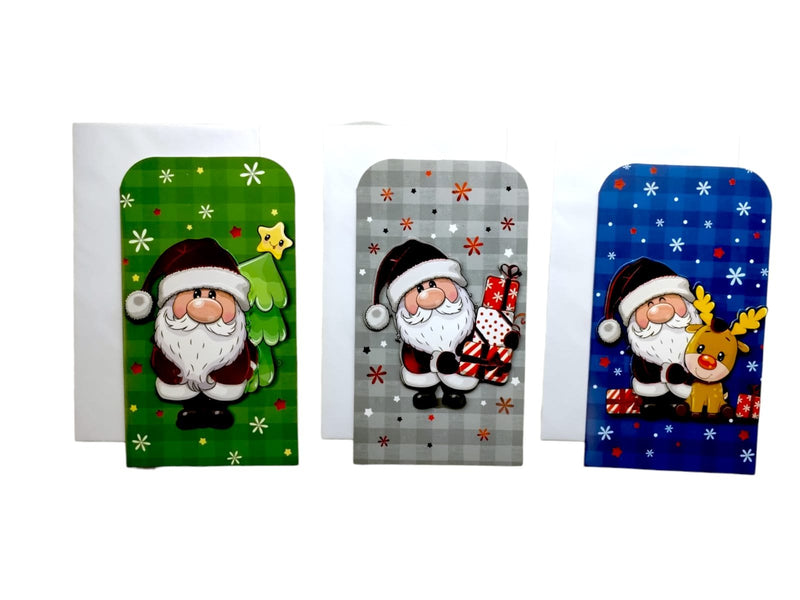 Navidad- 3D Money Holder Cards