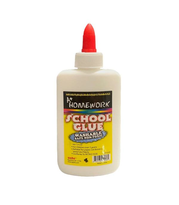 A+ HOMEWORK - School Glue Washable / Pega de Escuela Blanca