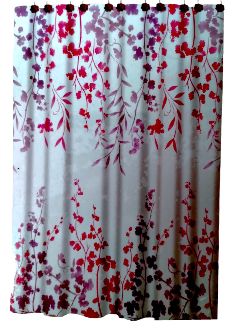 Bath_ Shower curtain with Resin Hooks "Wisteria"