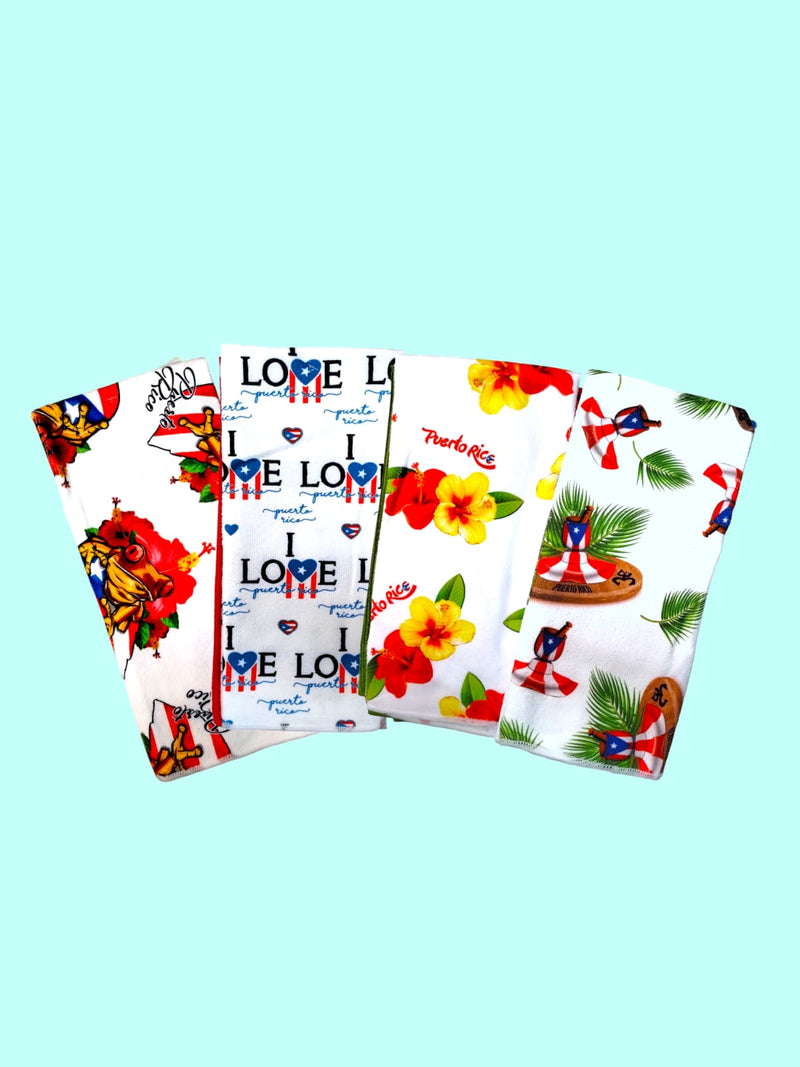 Souvenirs de Puerto Rico- 3pcs Microfiber Towl Set