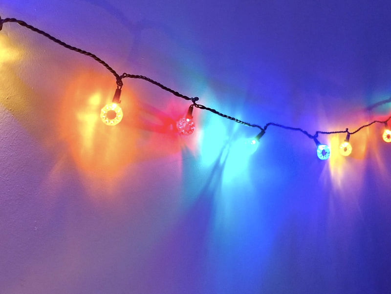 Navidad- MultiColor Wreath Shaped LED Lights