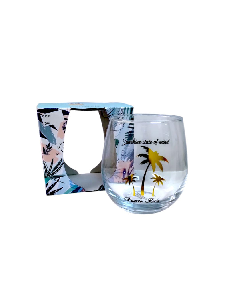 Souvenirs de Puerto Rico- Wine Glasse