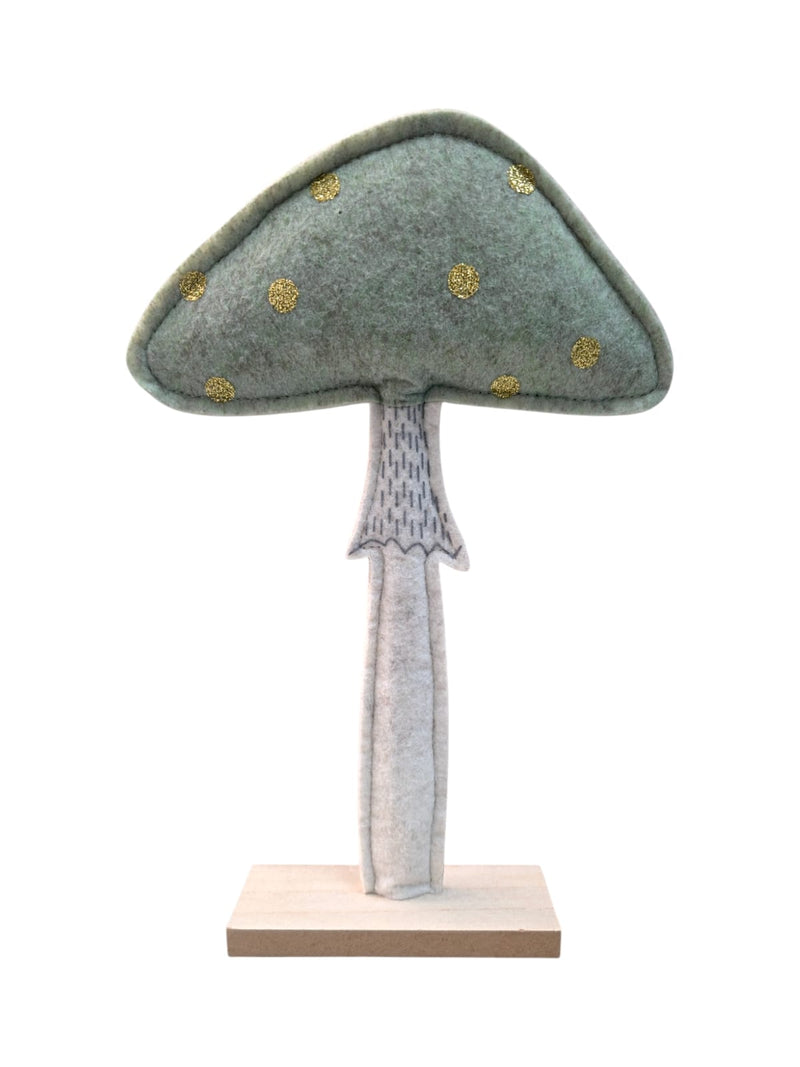 Navidad- Xmas Felt Mushroom on base