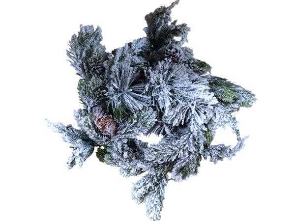 Navidad- Wreath Snow Finish