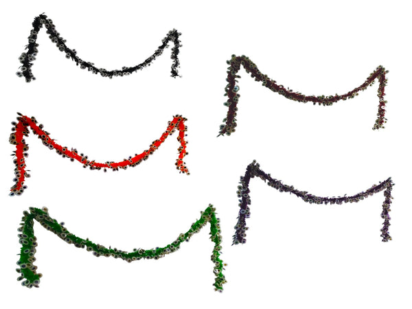 Halloween- Tinsel Eye Garland 9FT