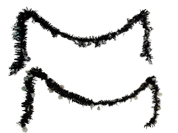 Halloween- Tinsel Ghost, Skeleton Garland 9FT