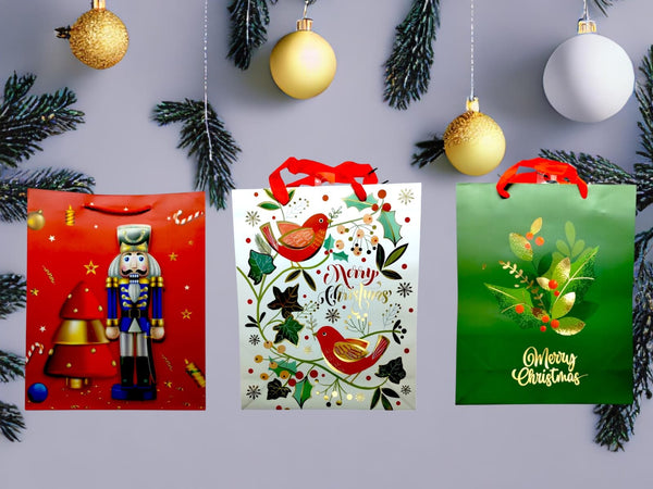 Navidad- Bolsas de Regalos con Motivos de Navidad GRANDES