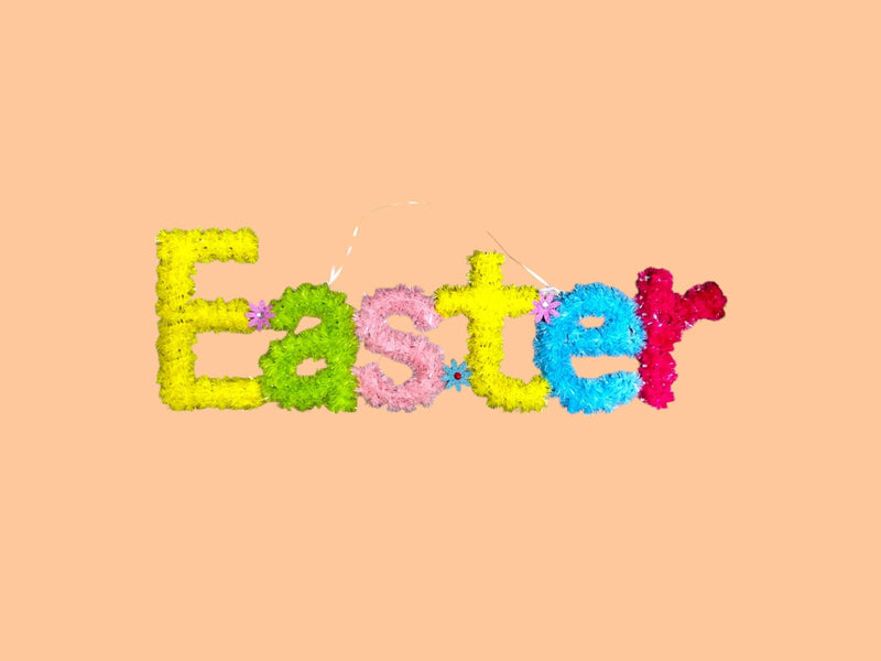 Decoración de Easter- Easter Tinsel Decor