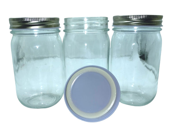 Glass Jars With Tin Lids 3ct 450ML *SOLO RECOGIDO EN TIENDAS*