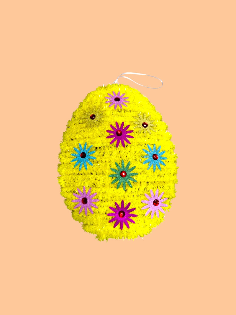 Decoración de Easter- Easter Tinsel Egg