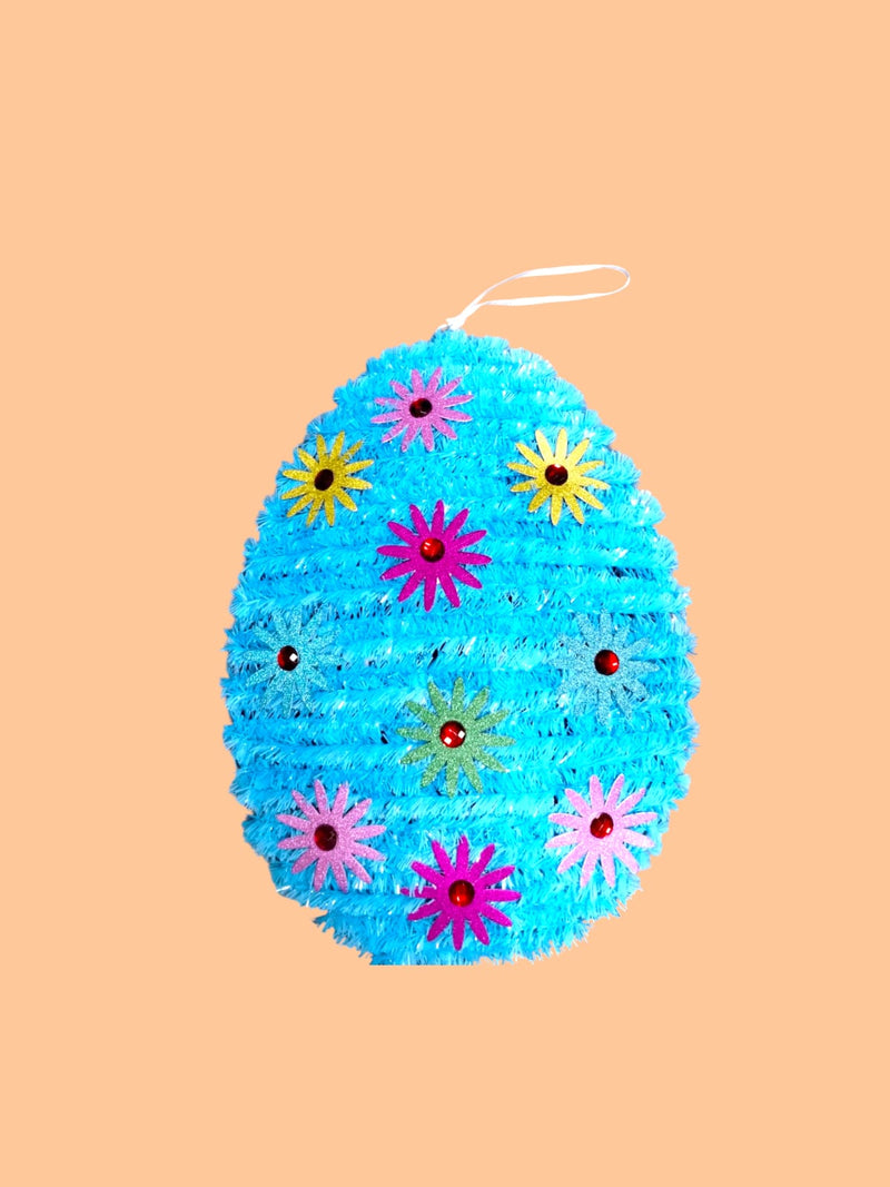 Decoración de Easter- Easter Tinsel Egg