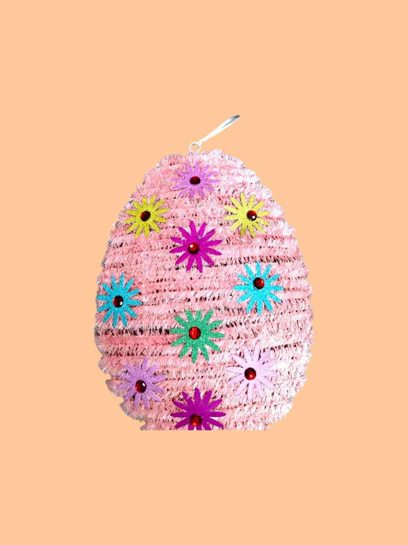 Decoración de Easter- Easter Tinsel Egg