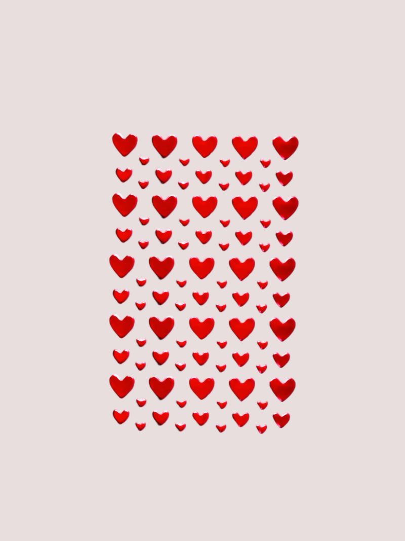 San Valentín- Valentine Metalic Hearts Stickers