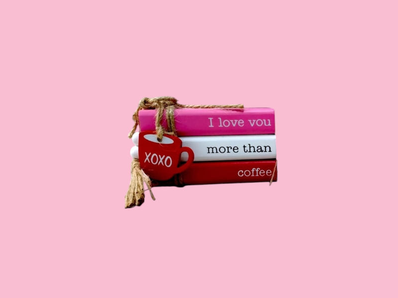 Valentine's Day Decorative Figure - ''I love you more than coffee''