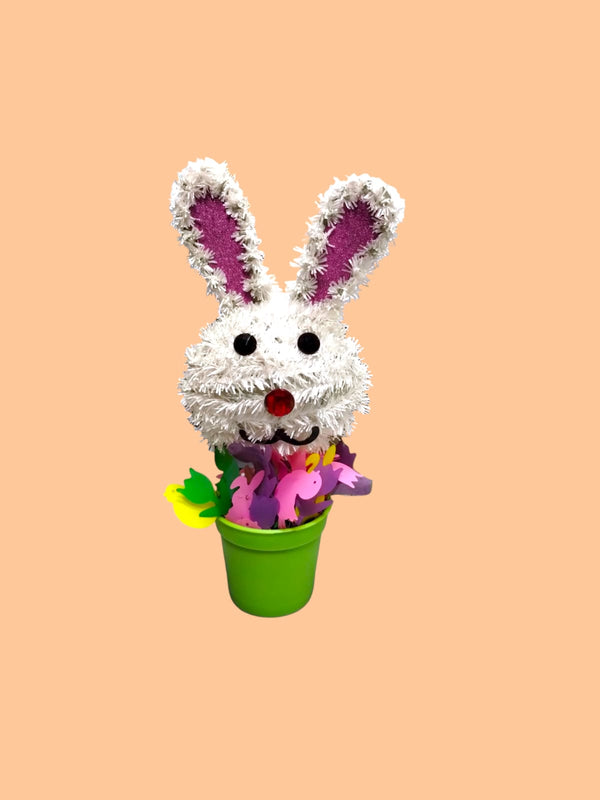 Decoración de Easter- Easter Tinsel Bunny Decor