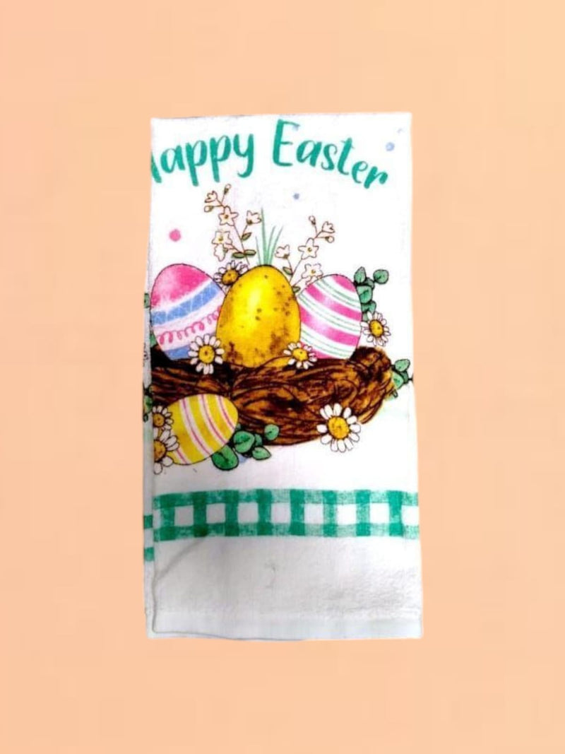 Decoración de Easter- Printed Velour Kitchen Towel