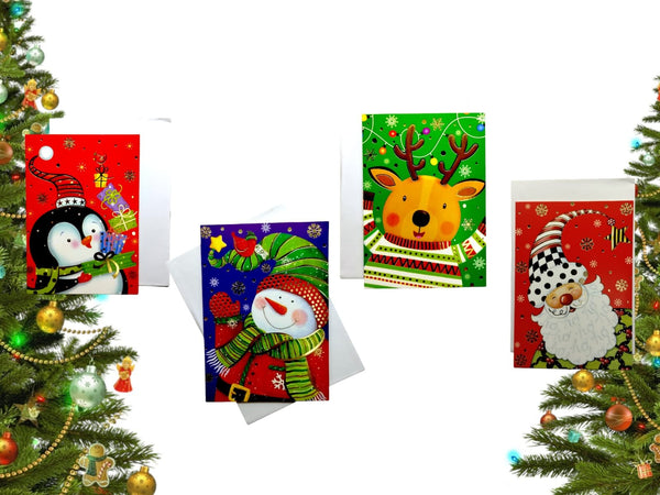 Navidad- Xmas Card 4PK