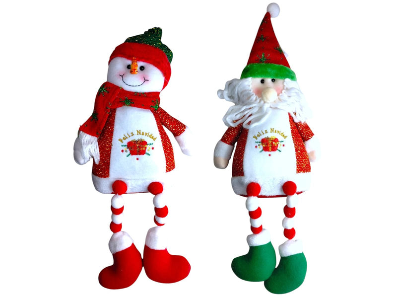 Navidad- Pom Pom Leg Xmas Plush Decor