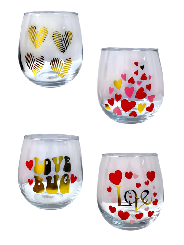 Valentine's Day- Valentine Wine Glasse Décor