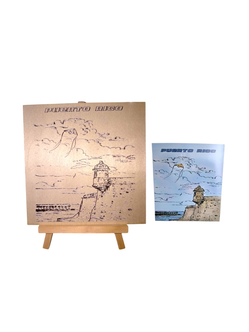 Souvenir de Puerto Rico- Diy Paintables Puerto Rico Designer's Board & Easel Set