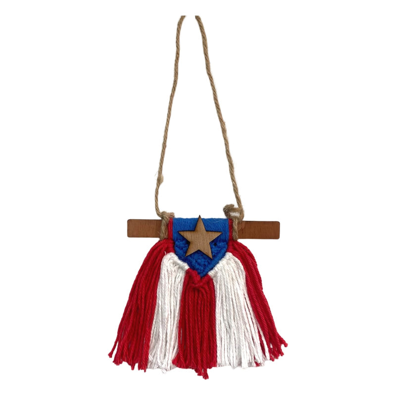 Artesanía de Puerto Rico- Bandera de Puerto Rico Mediana