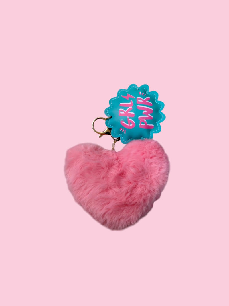 Valentine's Day- Plush Heart Valentine Keyring