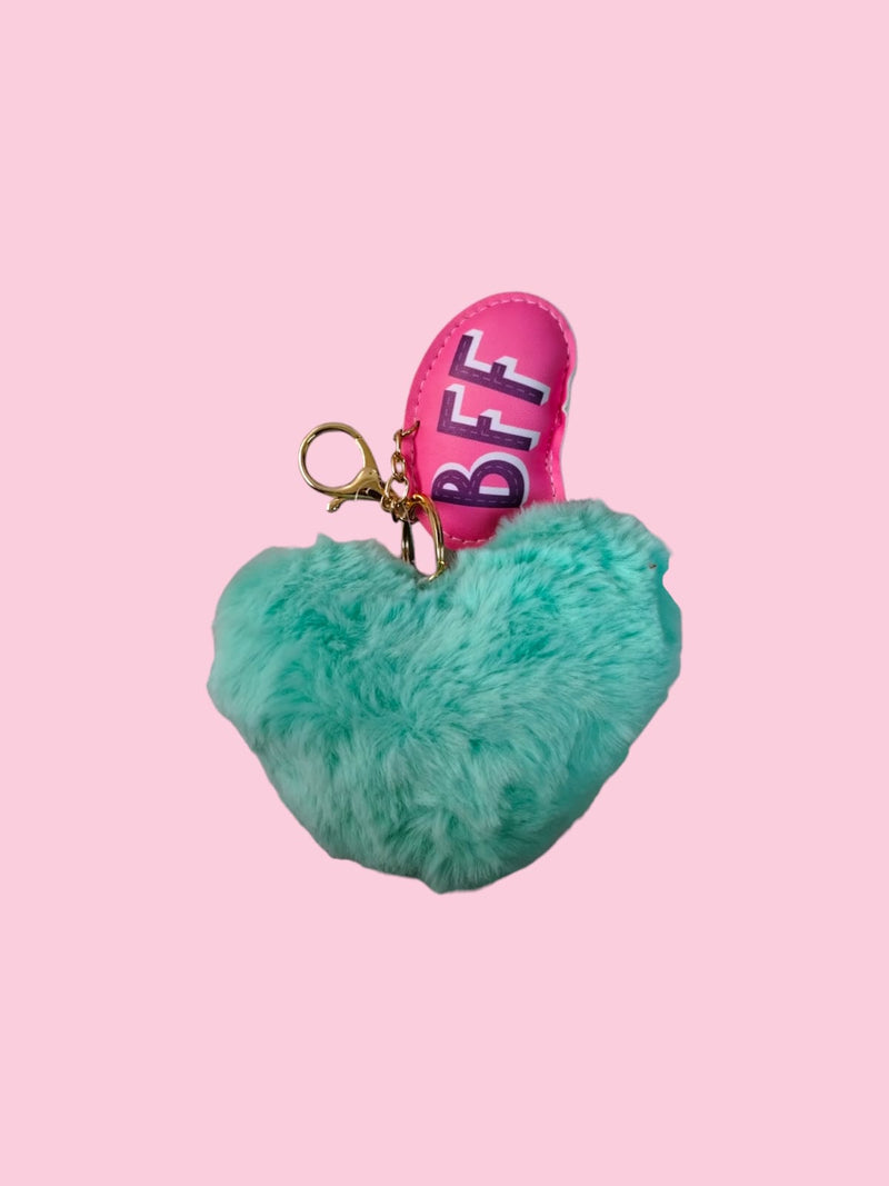 Valentine's Day- Plush Heart Valentine Keyring