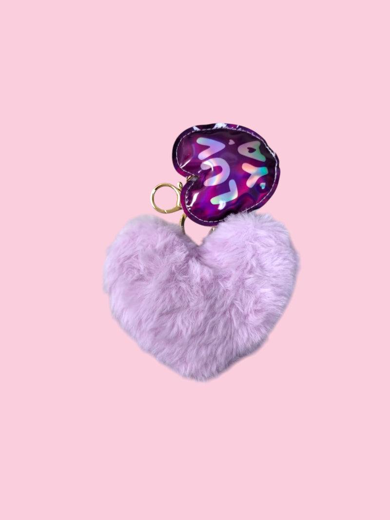 Valentine's Day- Plush Heart Valentine Keyring