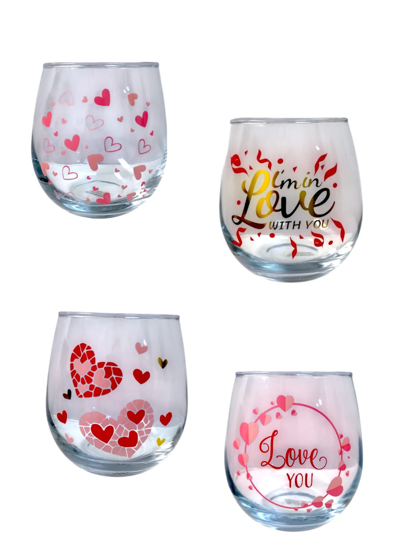 Valentine's Day- Valentine Wine Glasse Décor