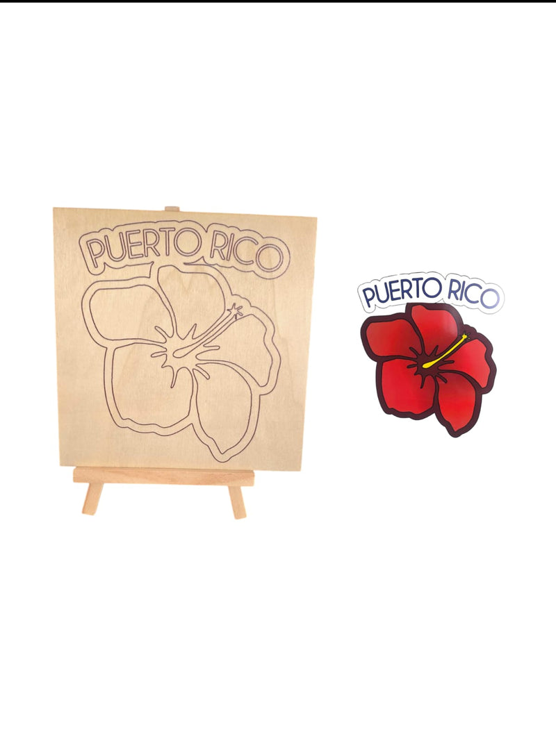 Souvenir de Puerto Rico- Diy Paintables Puerto Rico Designer's Board & Easel Set