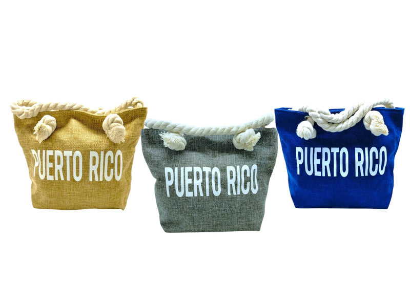 Souvenirs de Puerto Rico- Bolsos de Playa con Grabados