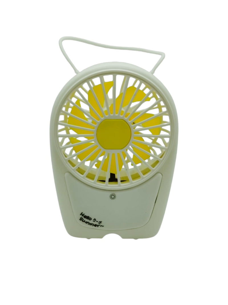 Rechargeable fan with light