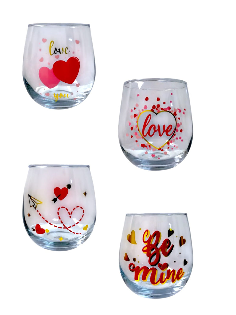 Valentine's Day- Valentine Wine Glasse Décor