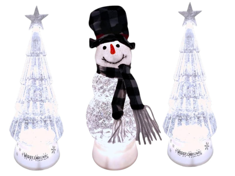 Navidad- Xmas Tree/ Snowman Table Décor  *SOLO RECOGIDO EN TIENDAS*