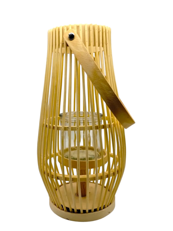 Bamboo Lantern with Glass *SOLO RECOGIDO EN TIENDAS*