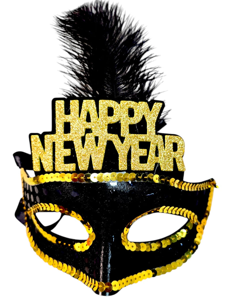 Happy New Year- Masquerade Mask/ Headband