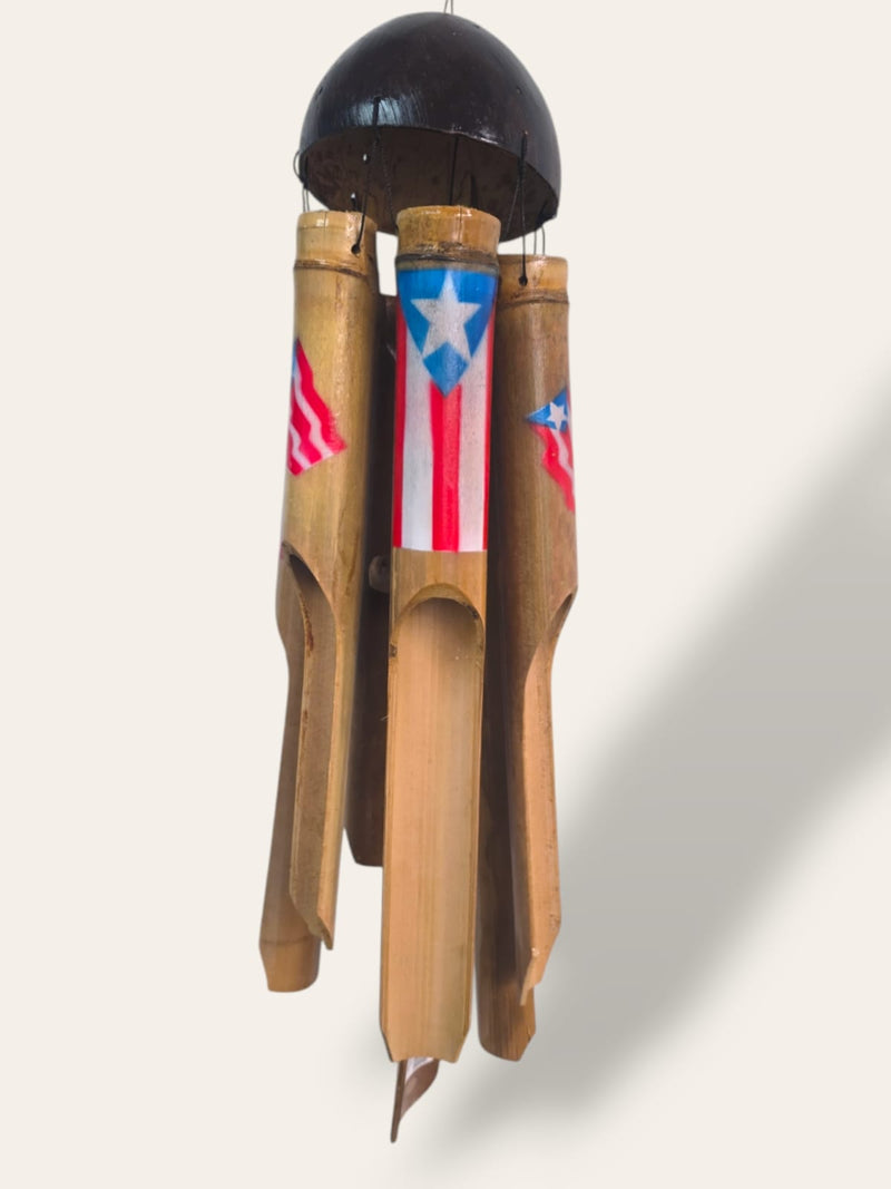 Souvenirs de Puerto Rico - Sonajeros de Bambú y Coco (Wind Chimes)