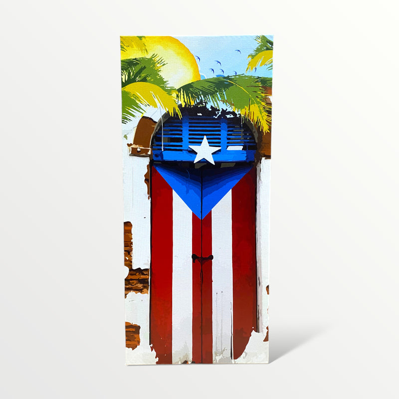 Souvenir from Puerto Rico - Large Canvas Painting