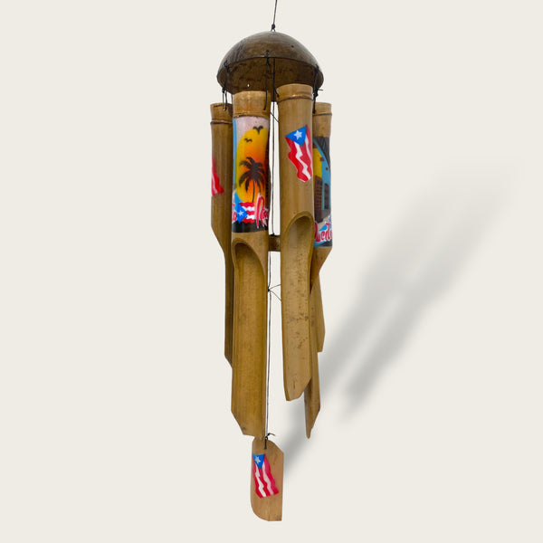 Puerto Rican Souvenirs - Bamboo and Coconut Rattles (Wind Chimes)