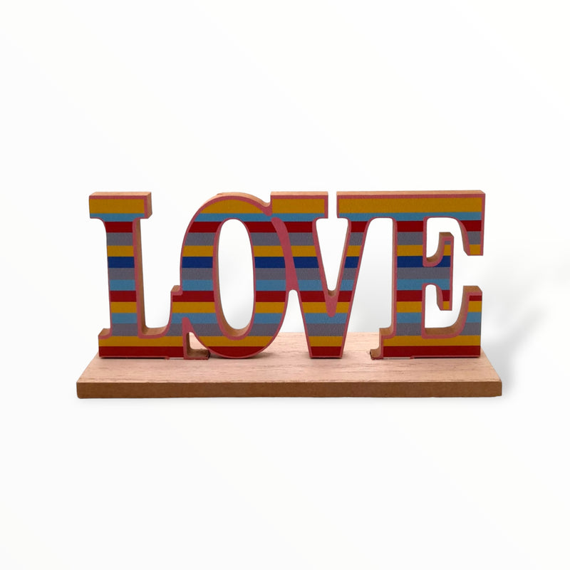 Placa Decorativa para Mesa de San Valentín - ''LOVE''