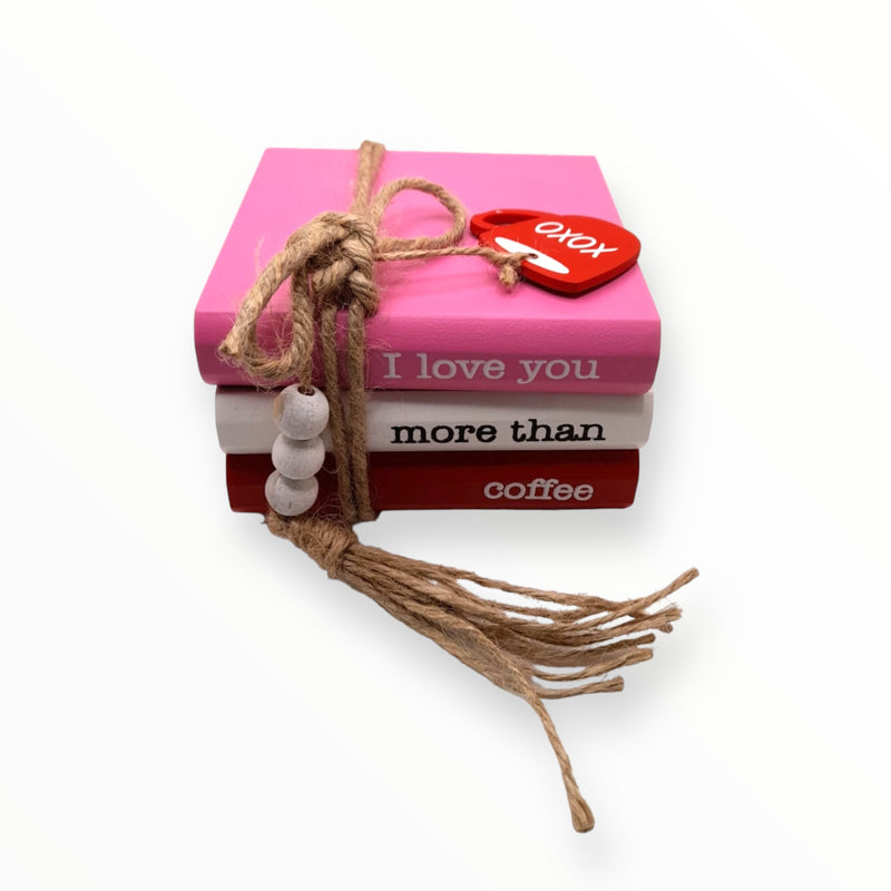 Valentine's Day Decorative Figure - ''I love you more than coffee''